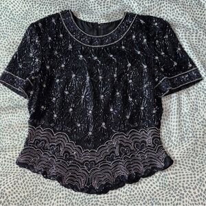 Beaded fancy top